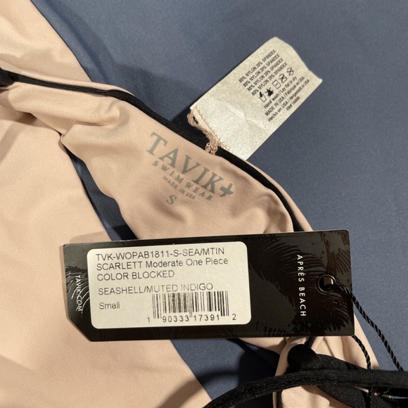 NWT‎ Tavik [ Small ] Scarlett Color blocked One-Piece Swimsuit Indigo - Picture 9 of 10